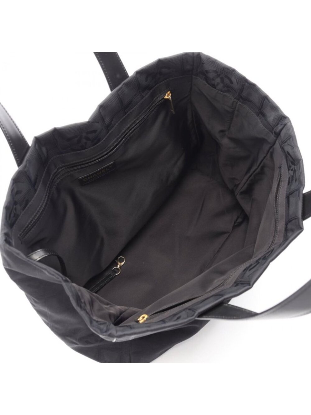 Chanel Tote New Travel Line MM Black Leather MM - Picture 3 of 9